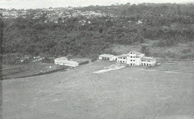 Aerial view of Santa Isabel Aerodrome, 1950