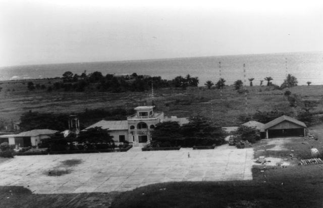 Aerial view of the Bata terminal, 1965